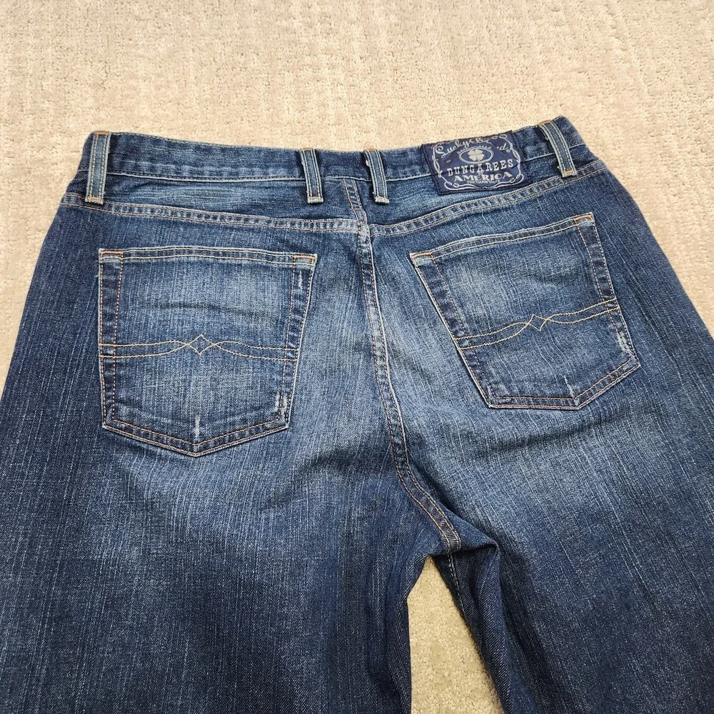 Vintage Lucky Brand Jeans Men 34x30 Relaxed Bootcut Baggy Y2K‎ Denim Dark Flight